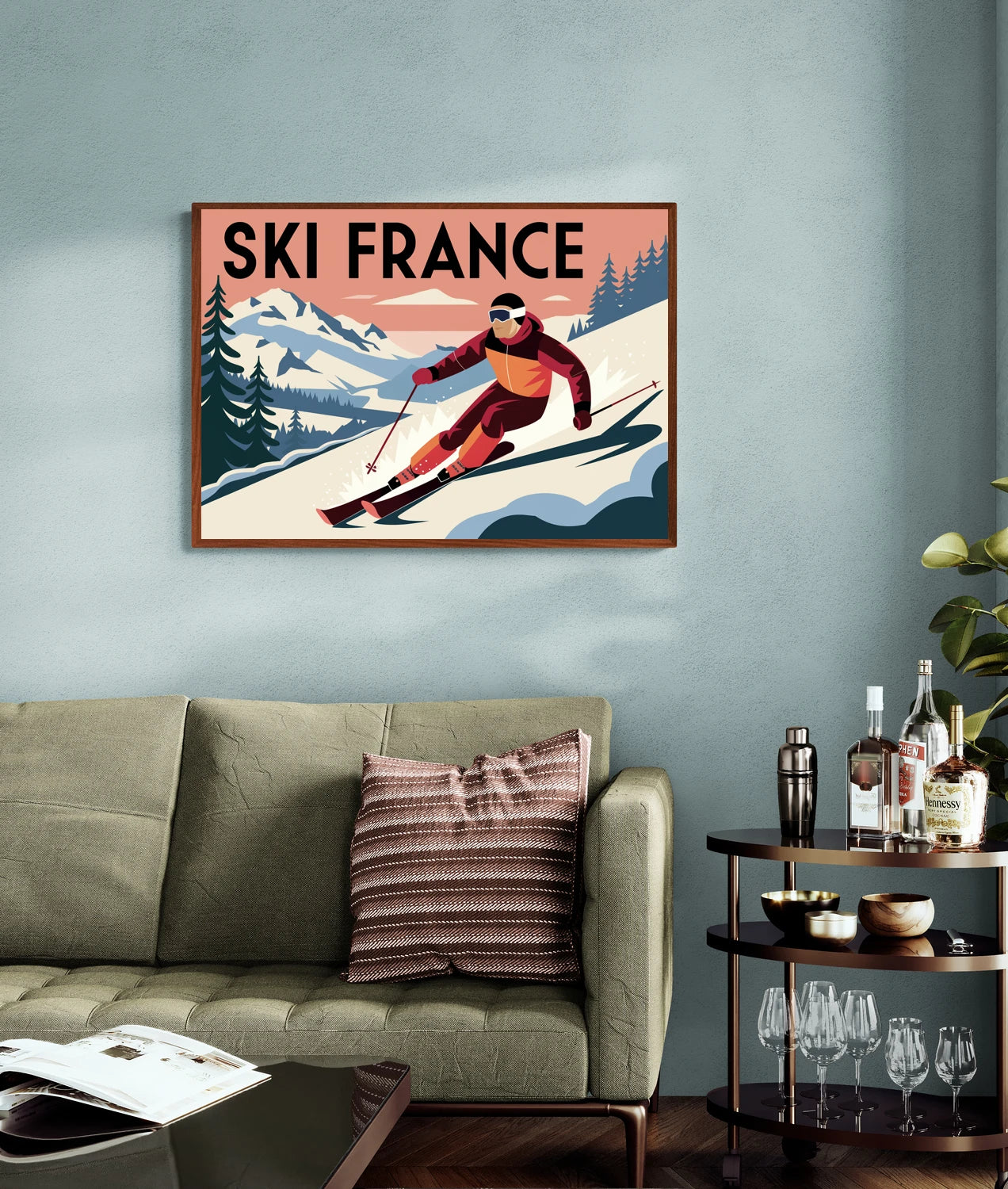 SKI FRANCE TéLéSIEGE Rsxu - POSTER HQ 50x70cm d'une AFFICHE VINTAGE SKI FRANCE TéLéSIEGE Rsxu - POSTER HQ 50x70cm d'une AFFICHE VINTAGE