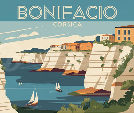 affiche vintage bonifacio