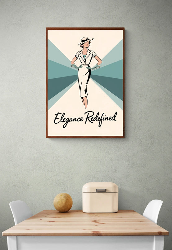 affiche de mode vintage