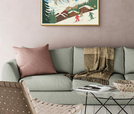 affiche vintage la plagne
