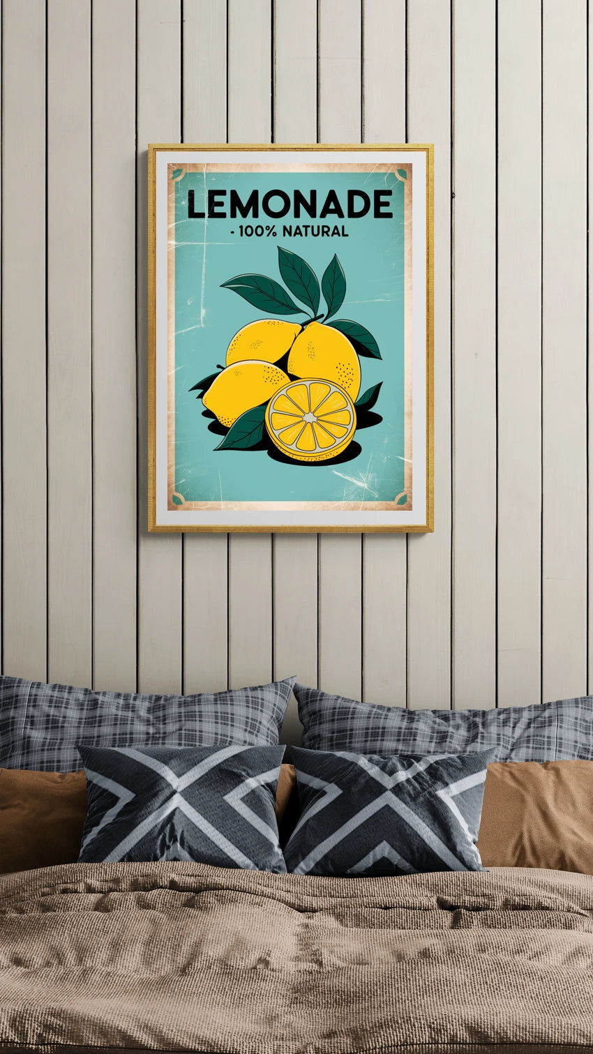 Affiche jus de citron vintage copie