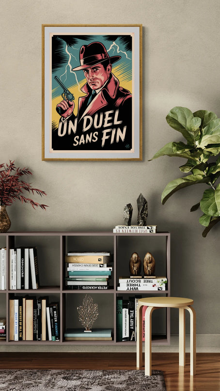 Affiche cinéma années 50 rétro