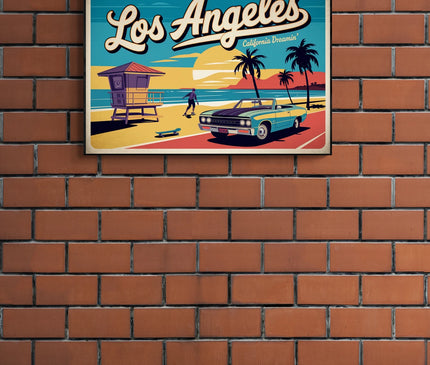 affiche los angeles vintage