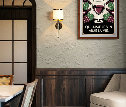 affiche vin vintage