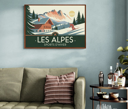 affiche alpes vintage