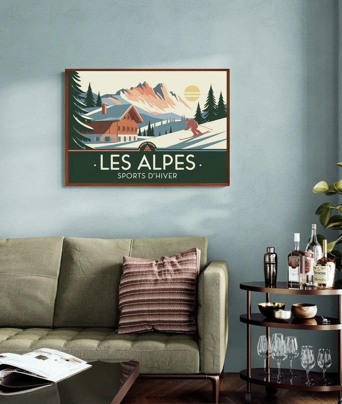 affiche alpes vintage
