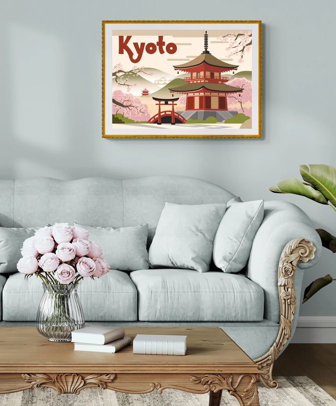 Affiche vintage Kyoto