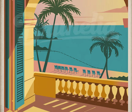 affiche retro nice copie