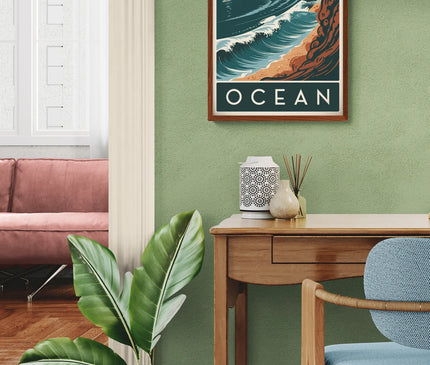 Affiche vintage océan