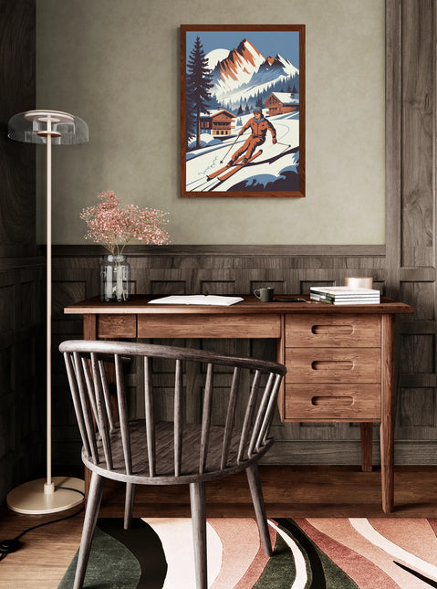affiche ski vintage