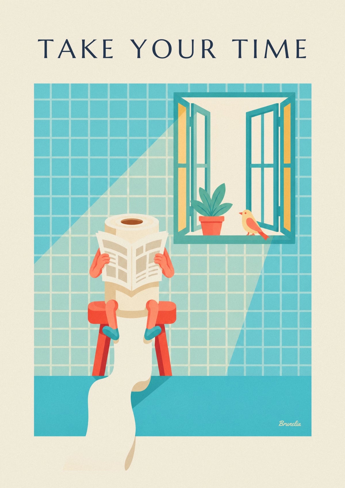 Affiche WC rétro Ladies et Gents