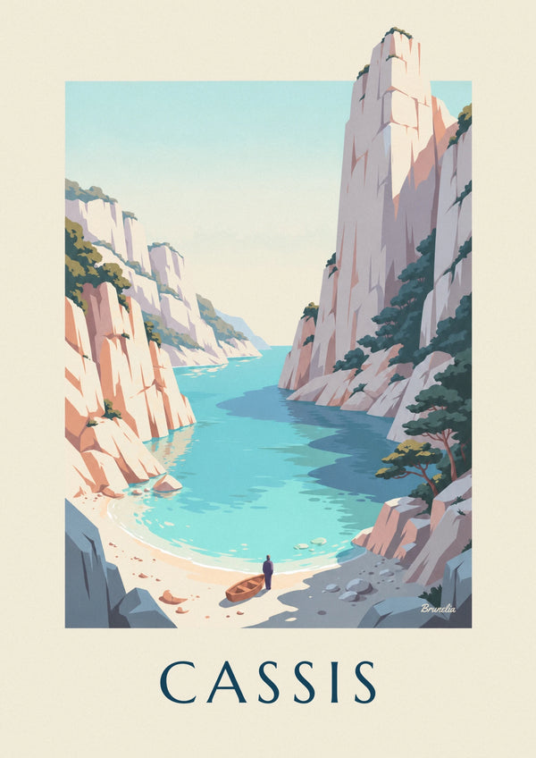Affiche calanque d'En-Vau près de Cassis