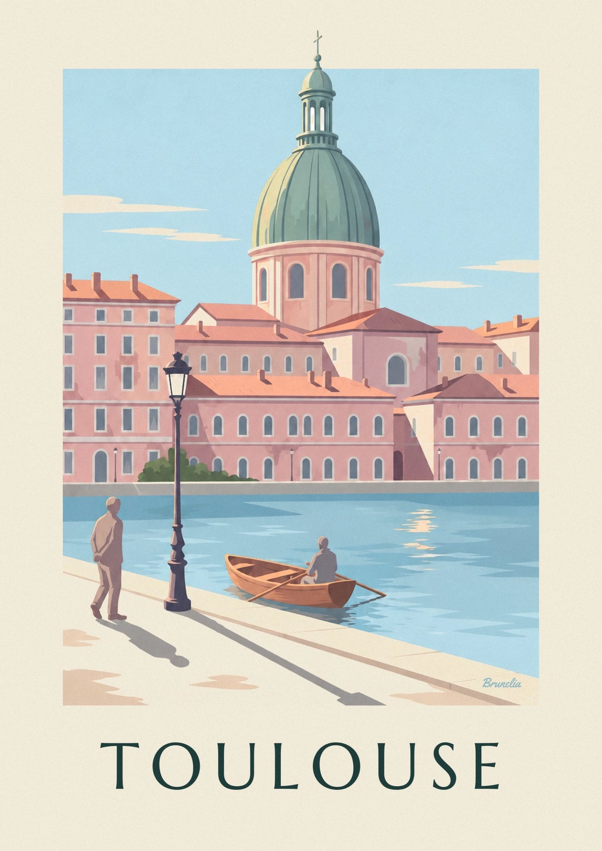 Affiche dôme de La Grave sur la Garonne à Toulouse