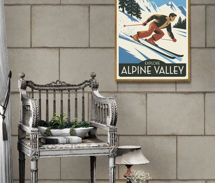 affiche de ski vintage