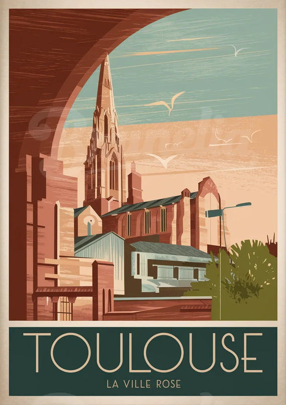 affiche vintage toulouse 2