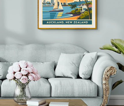 Affiche vintage Auckland