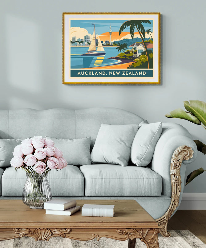 Affiche vintage Auckland