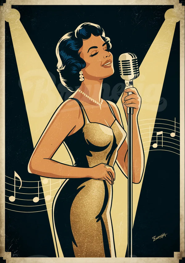 affiche musique vintage
