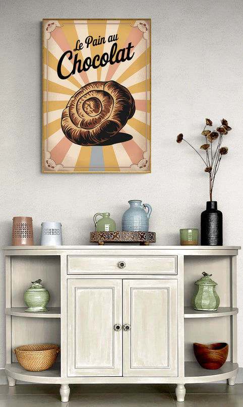 affiche vintage pâtisserie traditionnelle