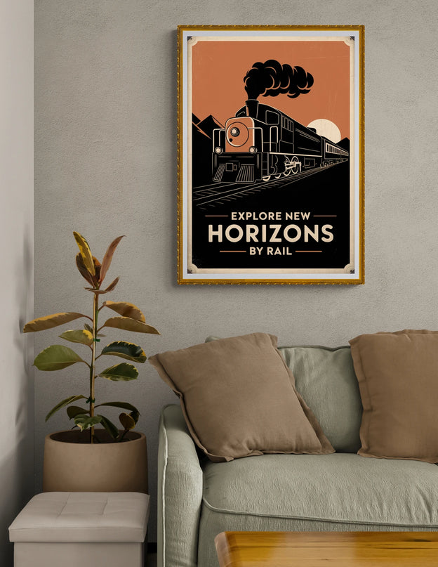 affiche vintage train 2