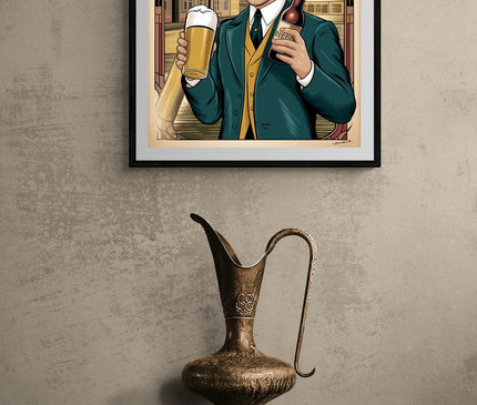 affiche vintage biere