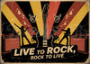 Affiche rock vintage Live to Rock