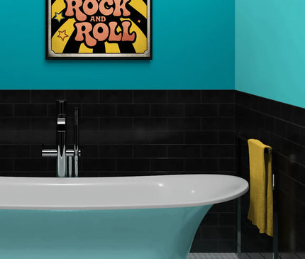 affiche rock vintage