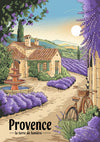 Affiche Champs de Lavande en Provence la terre de lumière