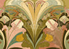 Affiche fleurs Art déco, composition ornementale