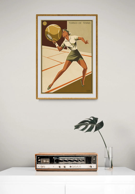 affiche tennis vintage