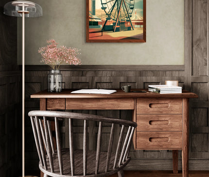 Affiche grande roue vintage