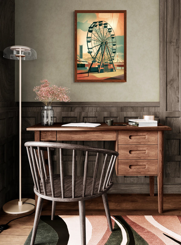 Affiche grande roue vintage