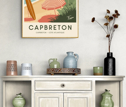 affiche vintage capbreton