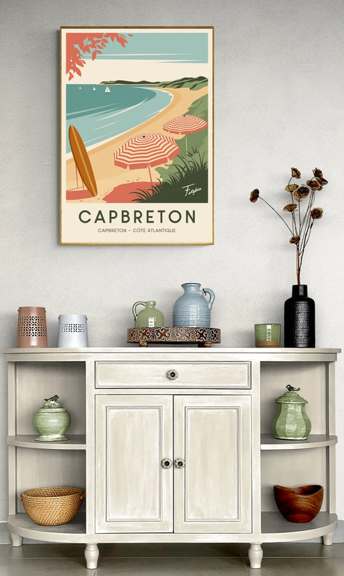 affiche vintage capbreton