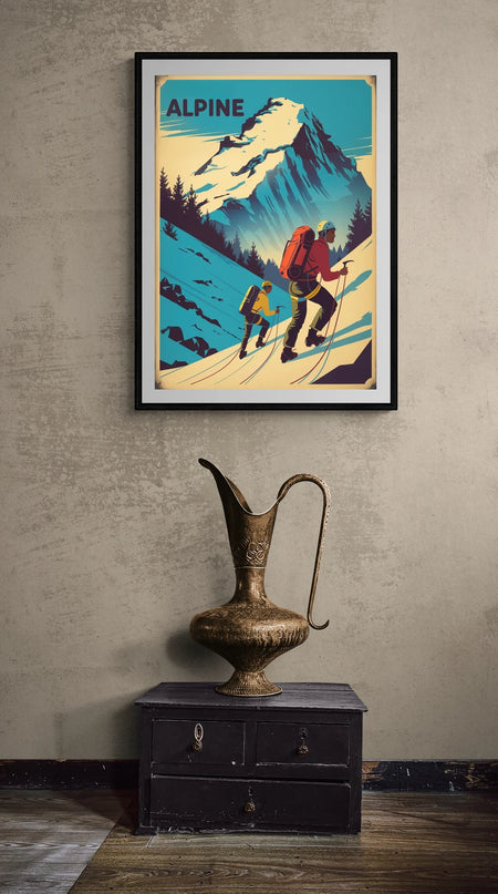 affiche alpinisme rétro