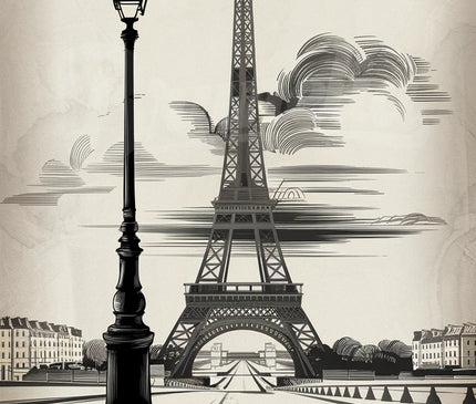 affiche vintage noir et blanc