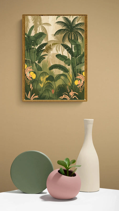 affiche tropicale vintage