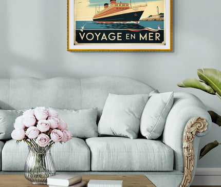 affiche vintage navigation