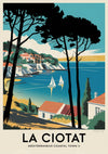 Affiche La Ciotat station balnéaire méditerranéenne
