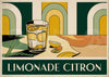 Affiche Limonade citron style Art Déco Publicitaire