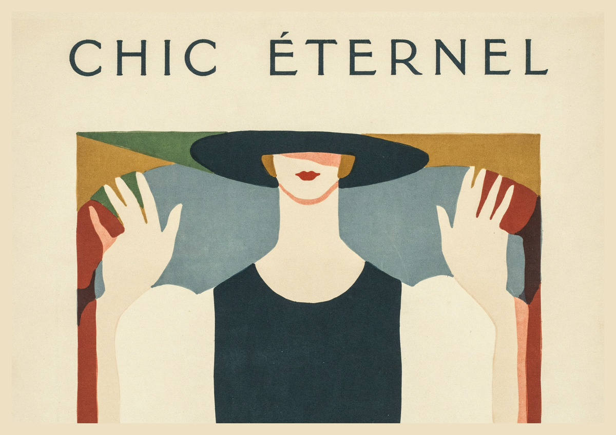 Affiche Chic Éternel femme élégante Art Déco