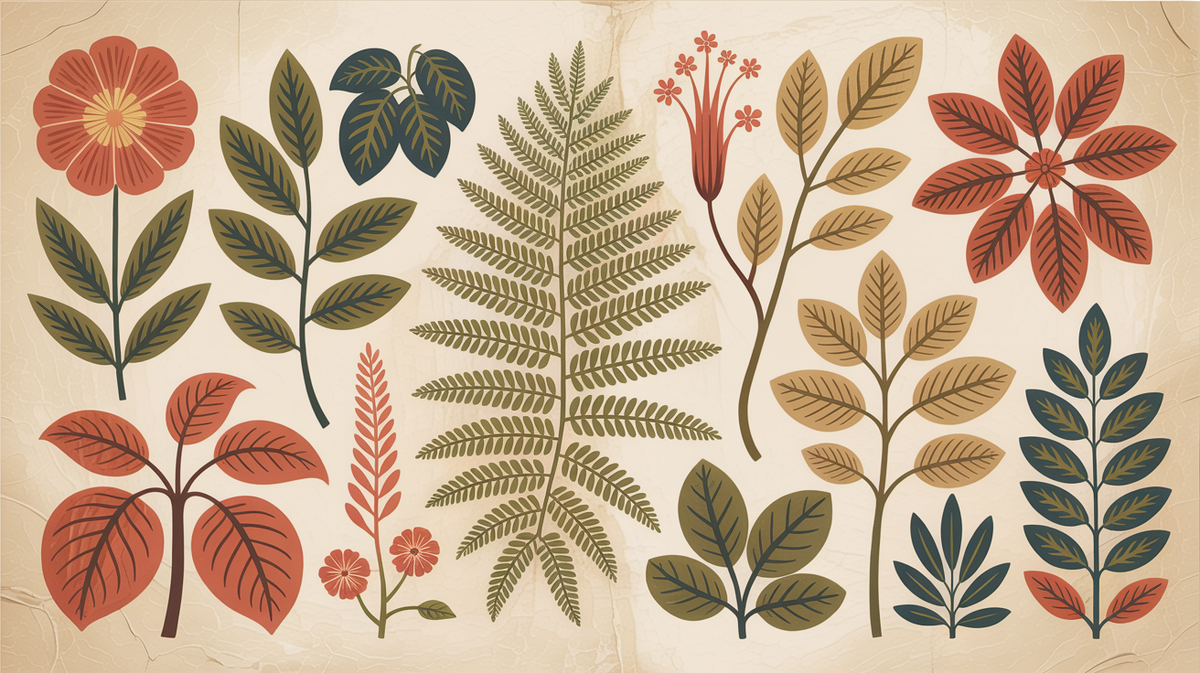 Illustration vintage botanique
