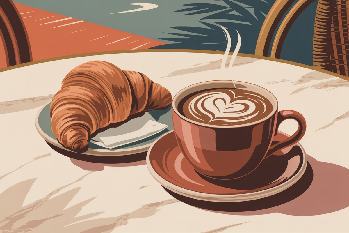 Illustration cafe