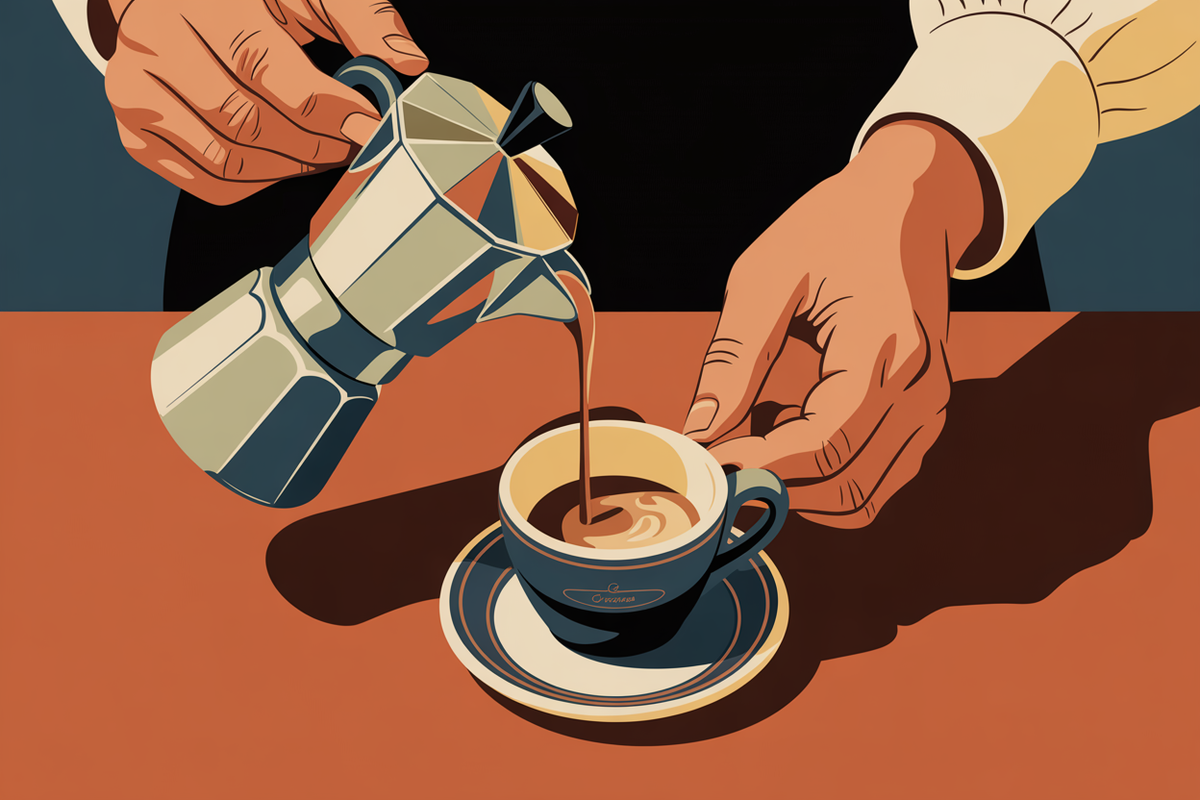 Illustration cafe