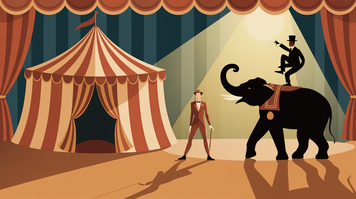 Illustration vintage cirque