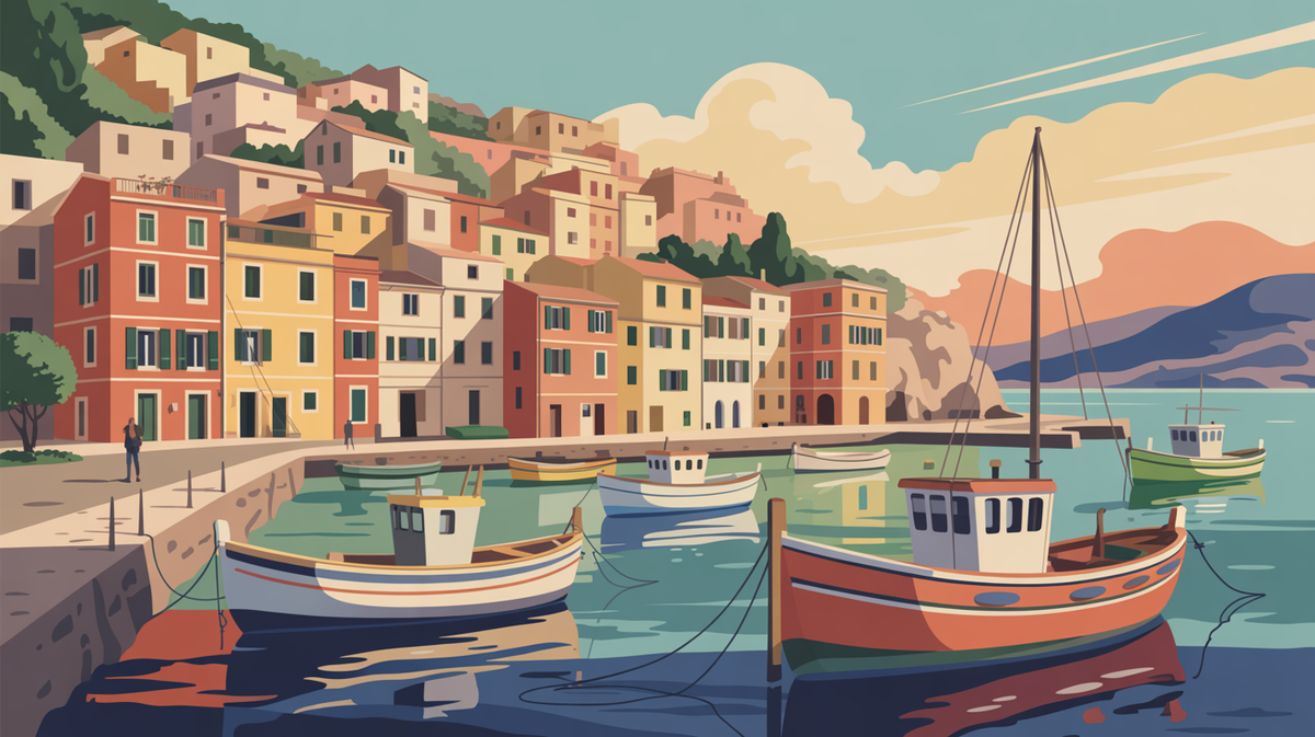 Illustration vintage coloree