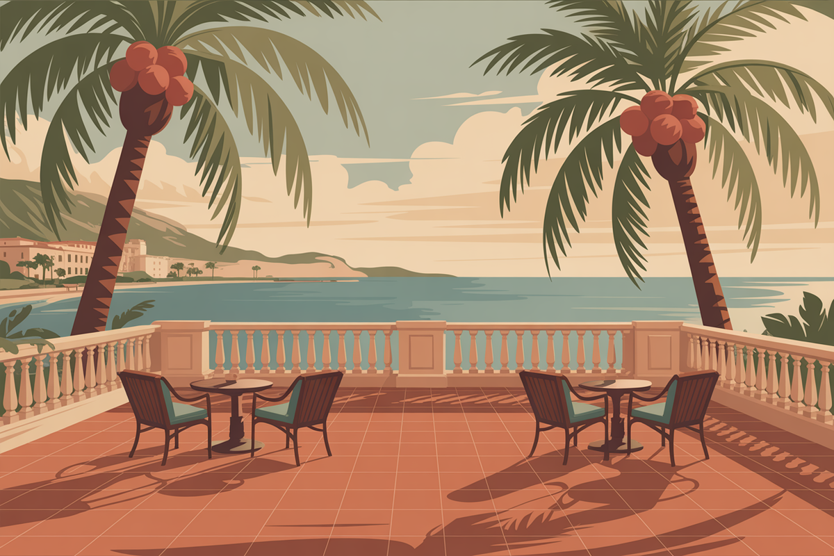 Illustration cote dazur