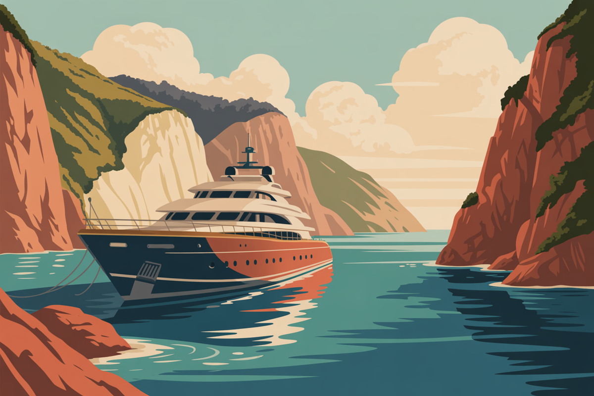 Illustration cote dazur