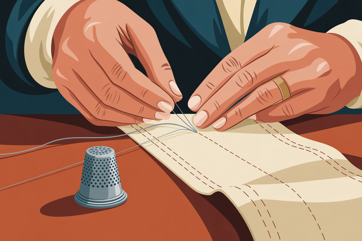 Illustration couture vintage
