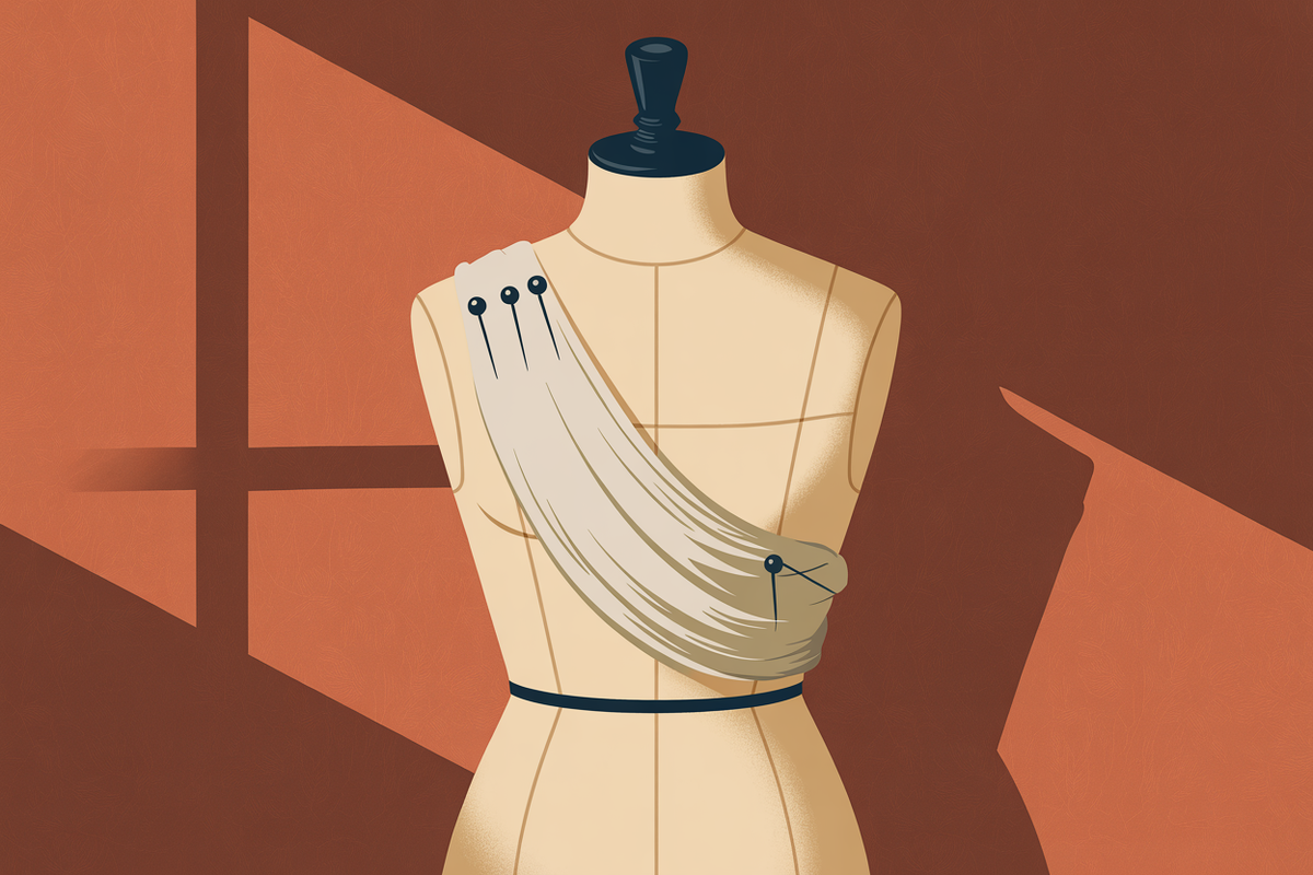 Illustration couture vintage